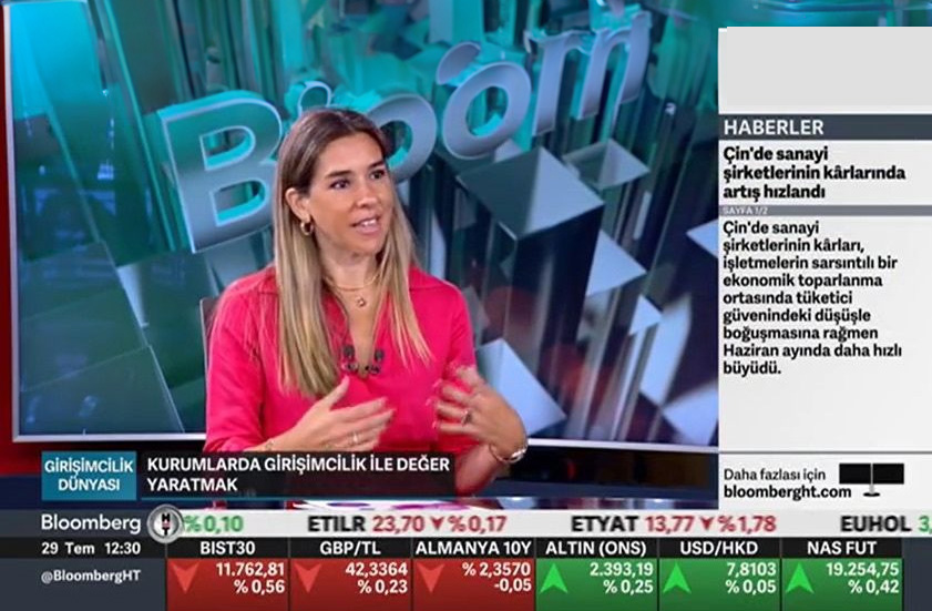 TÜSİAD Kurumlarda Girişimcilik Çalışma Grubu Başkanı Bilge Kalpaklıoğlu Eyilik Bloomberg HT TV’ye Konuk Oldu